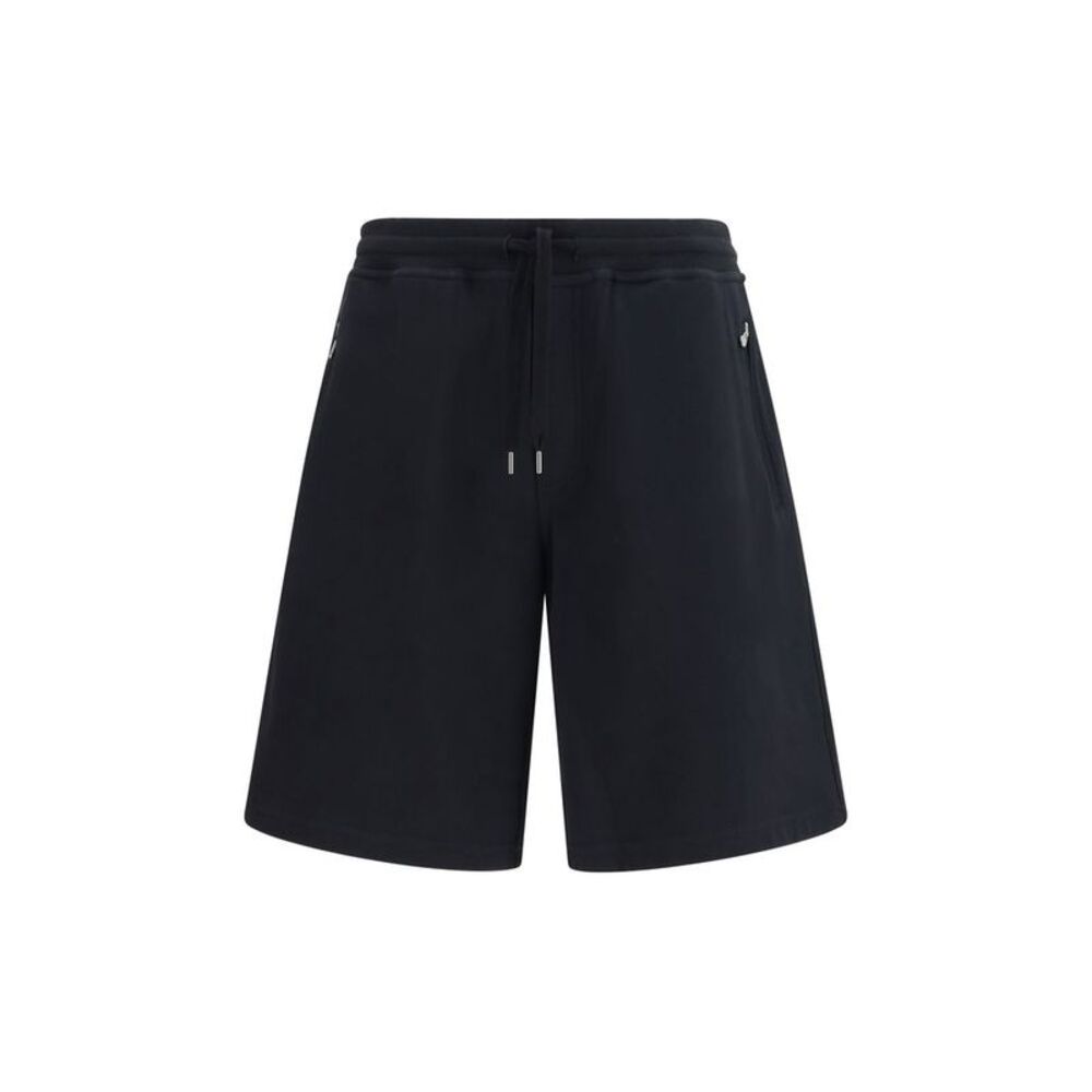Brunello Cucinelli Black Cotton Bermuda Men's Shorts
